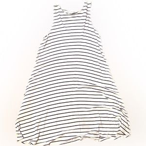 Abound Striped Swing Tank Dress White & Navy Sleeveless